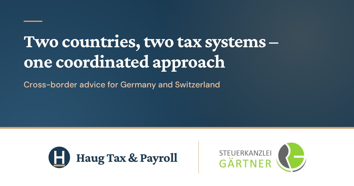 Tax advice Germany and Switzerland